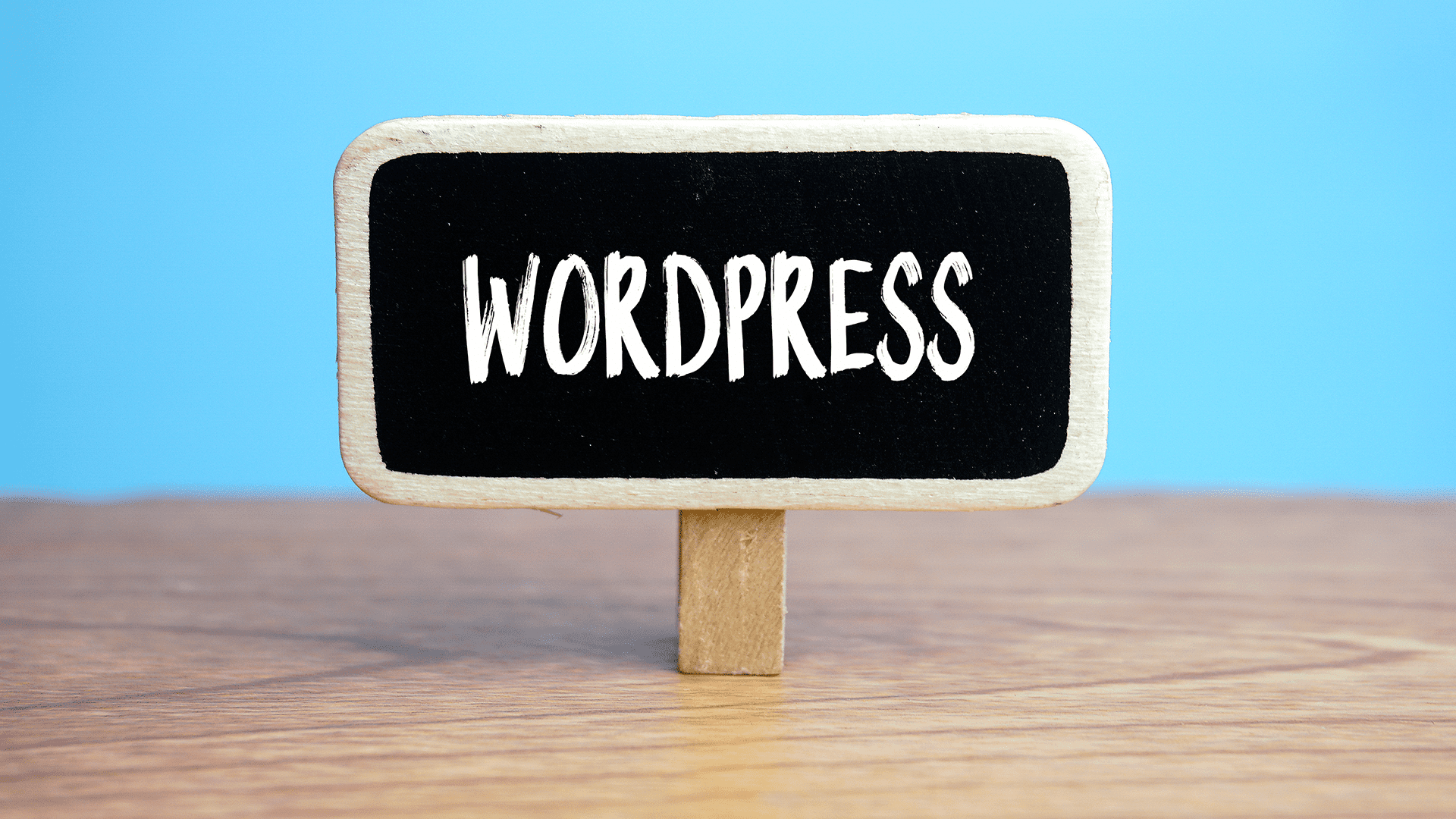 WordPress Wooden Sign Banner